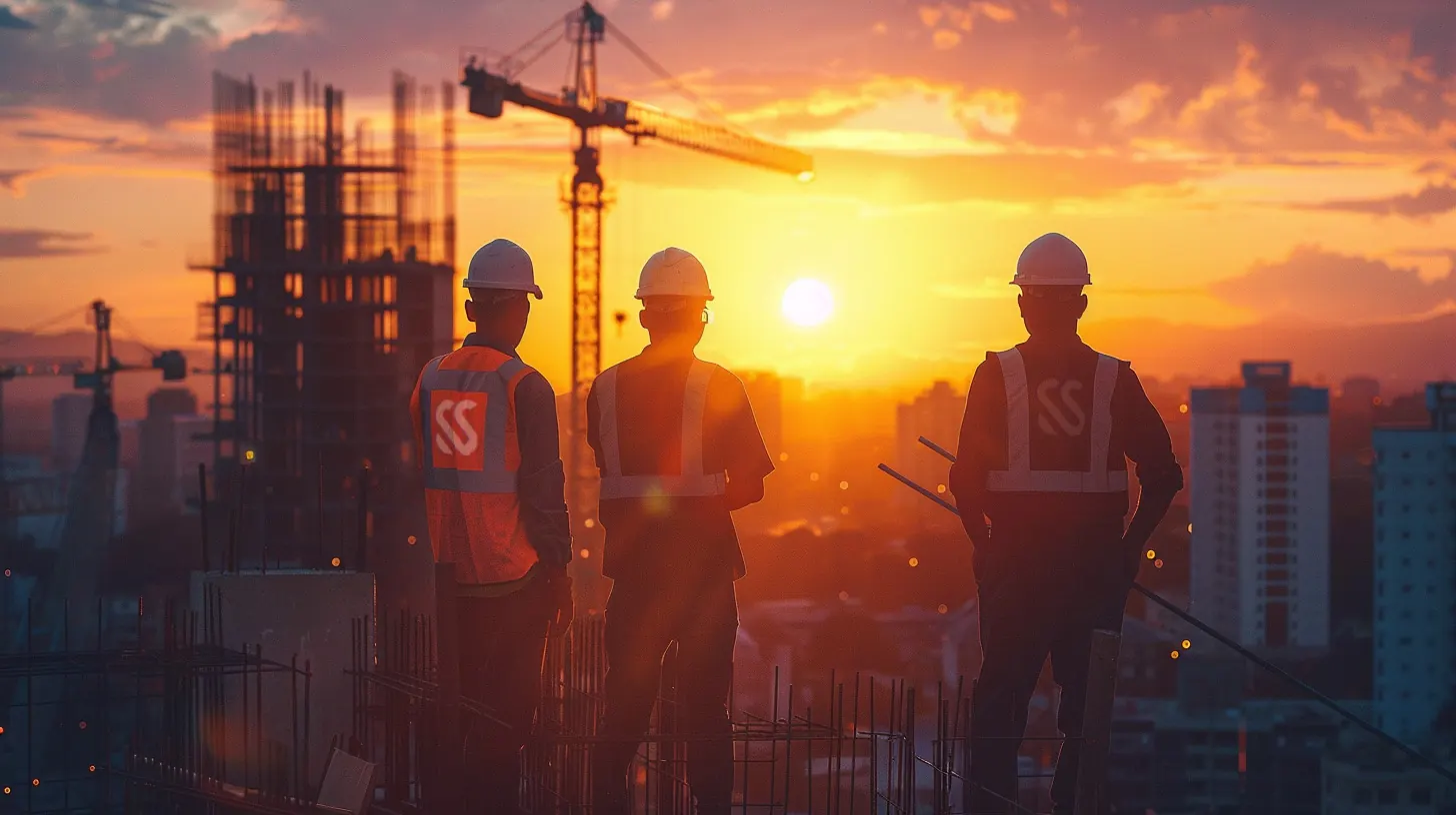 A SiteSeer site team at sunset